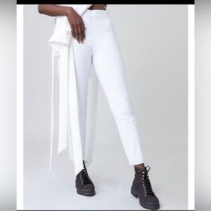 NWT🔥SPANX🔥SILVER LINING SLIM STRAIGHT ANKLE BRIGHT WHITE ✨Size Large Tall✨